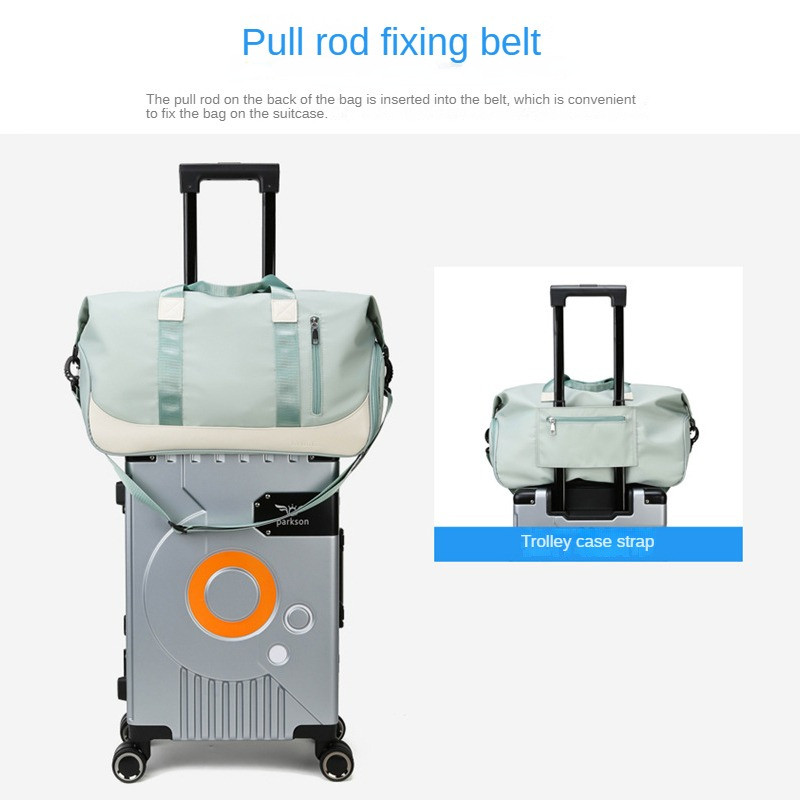 Moterų sportinė treniruoklių salė Kelioniniai sausi šlapi krepšiai Daugiafunkcinis pečių siuntų paketas, treniruočių rankinė su atskiru batų skyriumi