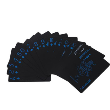 Χρυσό Παιχνίδι Πόκερ Τράπουλα Χρυσό Φύλλο Πόκερ Κοστούμι Πλαστικό Magic Αδιάβροχο Deck Of Card Συλλογή δώρων Magic Water