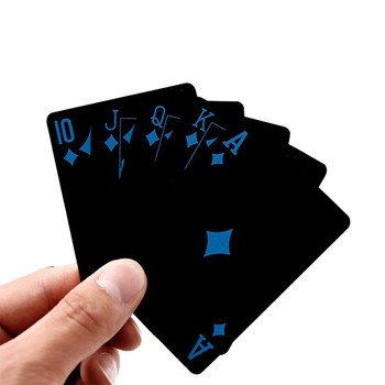 Златно тесте за игра на покер с карти за игра Gold Leaf Poker Suit Пластмасово магическо водоустойчиво тесте карти Magic Water Gift Collection