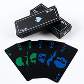 Cărți de joc din PVC fluorescente Magic Waterproof Poker Glow In The Dark Bar Party KTV Plastic Carti de poker profesionale