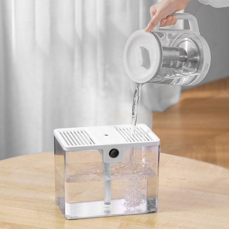 1,5L Desktop Mini Portable Usb Ultrasonic Home Office Desk Service Car Humidifier Cooling Mist Maker με LCD οθόνη υγρασίας