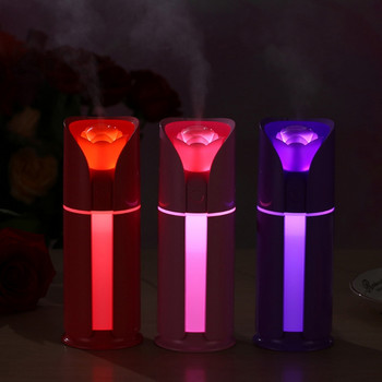 2023 New Car Rose Flower Air Humidifier Oil Diffuser Mini USB Aroma Makers Purifier