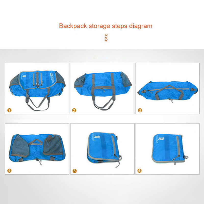 Ανδρικές πτυσσόμενες τσάντες γυμναστικής Protable γυναίκες Τσάντα ταξιδιού Μεγάλης χωρητικότητας Τσάντα Tote Τσάντα αδιάβροχη νάιλον τσάντα ταξιδιού Duffel Μαύρη ανδρική αποσκευή