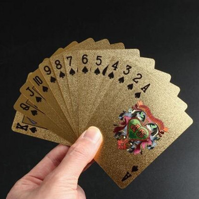 Kiváló minőségű tartós műanyag játékkártyák Vízálló Játékkártya asztali játékok Gyűjtemény Fekete pókerkártyák Szerencsejáték kártyák