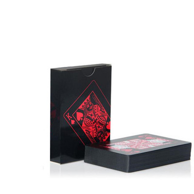 Kvaliteetne veekindel PVC plastkaart SININE ülikond, 54-osaline pokkeri komplekt Classic Magic Tools pokkerikarp