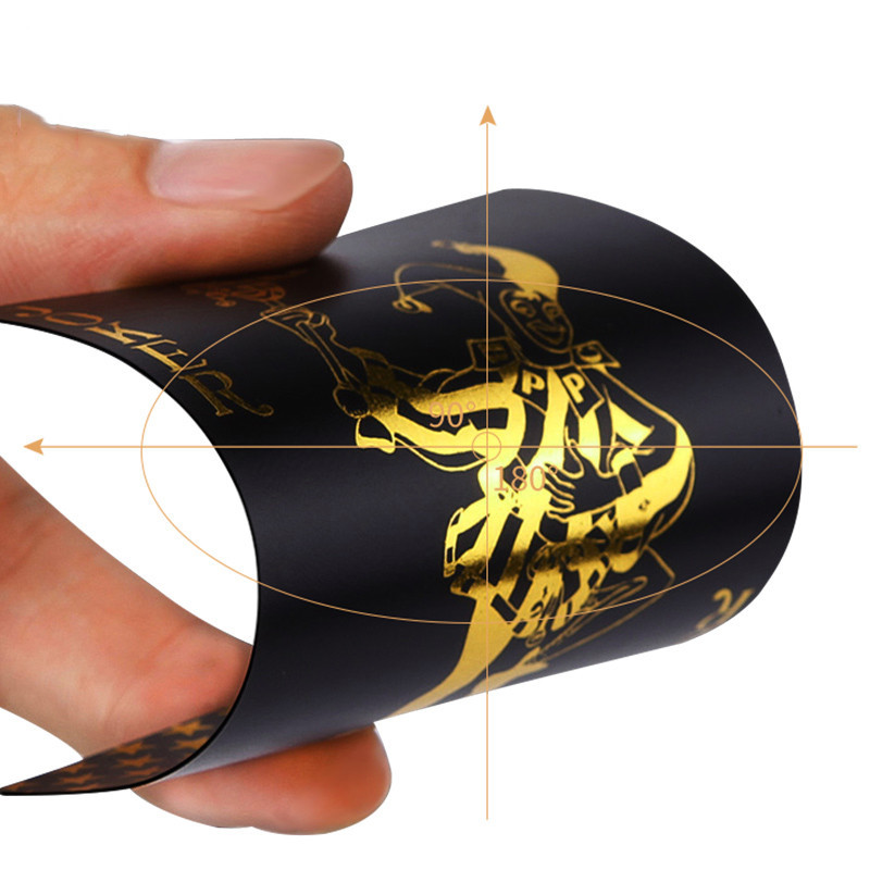 Vandeniui atsparus plastikinis pokeris juodas PVC žaidimo kortelių rinkinys auksinė sidabrinė folija pokerio kaladė žaidimo kortų vakarėlis klasikinių magiškų triukų įrankis "Joker"