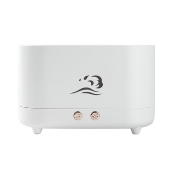 2023 Νέος 225 ml Cool Humidifier Home Mini Desktop Humidifier with LED Flame Light Ultrasonic Cool Maker
