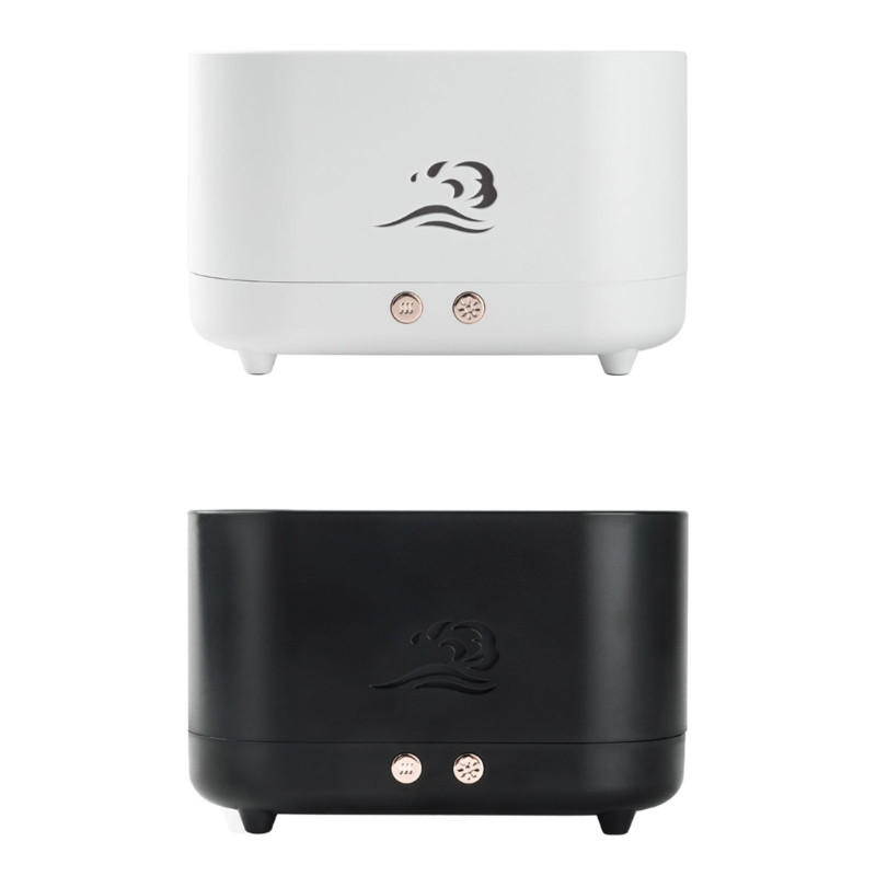 2023 m. naujas 225 ml vėsus drėkintuvas namų mini staliniam drėkintuvui su LED liepsnos šviesos ultragarso vėsinimo aparatu