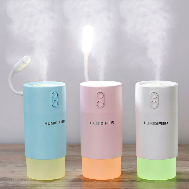 2023. aasta uus kaasaskantav jaheda õhuniisutaja mini-USB õhuniisutaja öövalgusega autoreisikontori koju (400 ml)