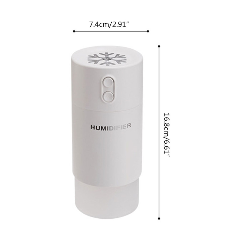 2023. aasta uus kaasaskantav jaheda õhuniisutaja mini-USB õhuniisutaja öövalgusega autoreisikontori koju (400 ml)