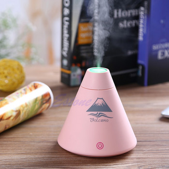 2023 New Home Volcano Humidifier USB Mini Air Diffuser Purifier Atomizer LED Light Night