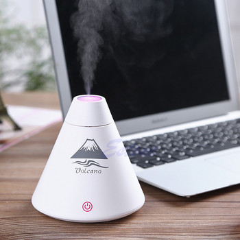 2023 New Home Volcano Humidifier USB Mini Air Diffuser Purifier Atomizer LED Light Night