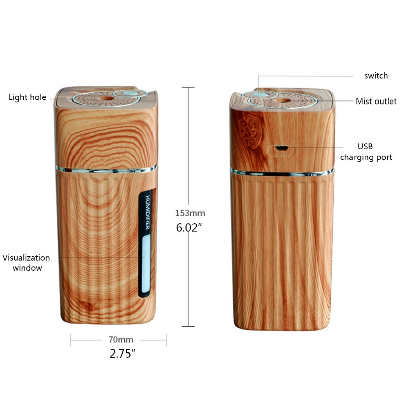 2023 m. Naujas ultragarsinis oro drėkintuvas eterinių aliejų aromatinis difuzorius medienos grūdų mini drėkintuvas namų viešbučiui Yoga SPA