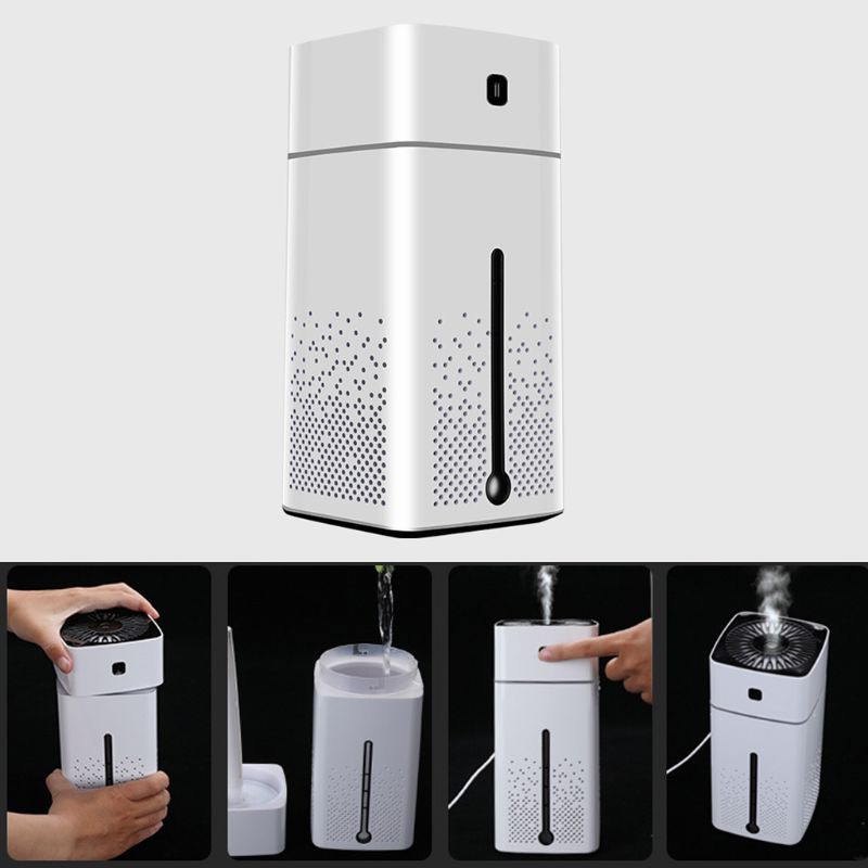 2023 Νέος φορητός υγραντήρας 1000ml Μικρός ψυχρός υγραντήρας για κρεβατοκάμαρα μωρού Travel Office 2 Λειτουργίες Super Quiet