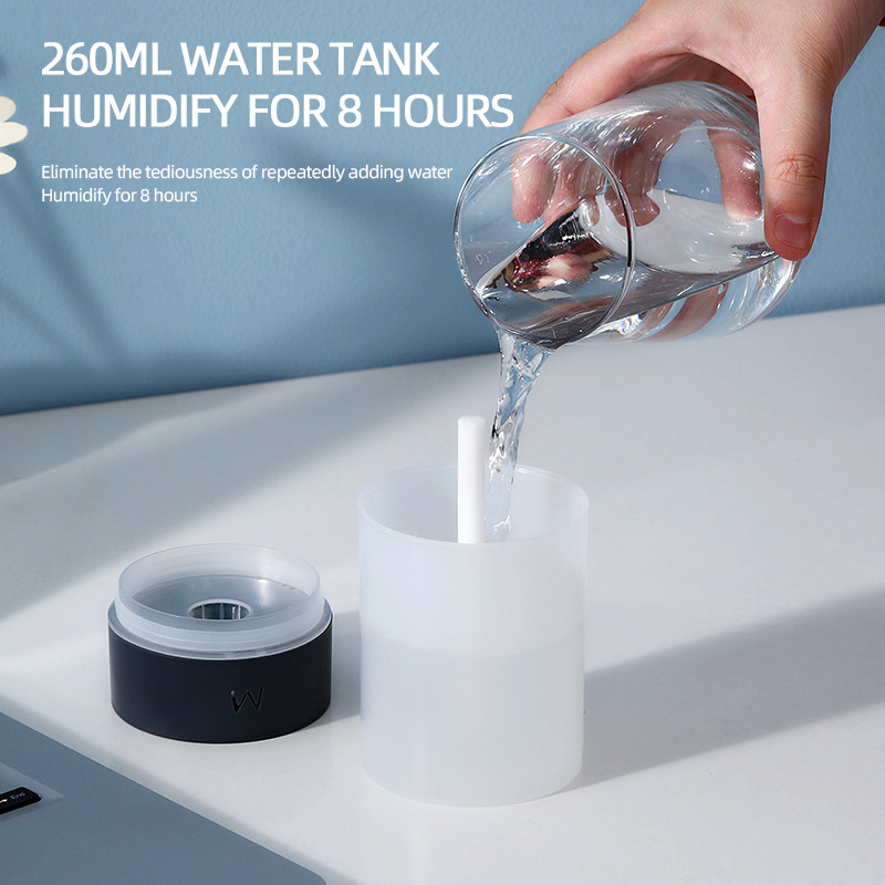 260 ml veepaagiga niisutaja Super Mini kaasaskantav pihustatav niisutaja kodumasina töölaud Nano udu vaikne niisutaja