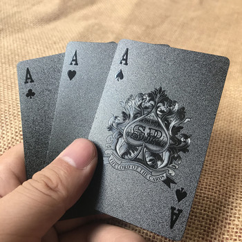 Lattice/Center Spread/Palace Back Συλλογή παιχνιδιών καρτών Black Diamond Πλαστικές αδιάβροχες κάρτες πόκερ Creative Gift Bridge
