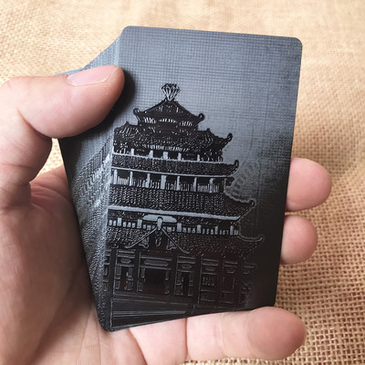 Grotelių / Centrinės erdvės / „Palace Back“ žaidimo kortelių kolekcija Black Diamond Plastic Waterproof Pokerio kortos Creative Gift Bridge