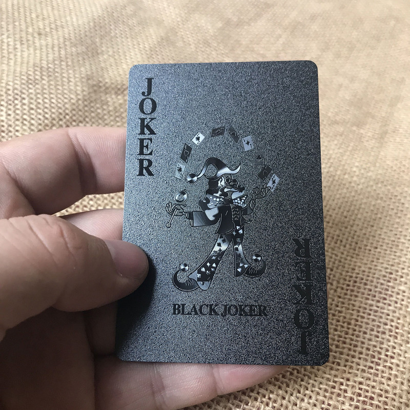 Grotelių / Centrinės erdvės / „Palace Back“ žaidimo kortelių kolekcija Black Diamond Plastic Waterproof Pokerio kortos Creative Gift Bridge