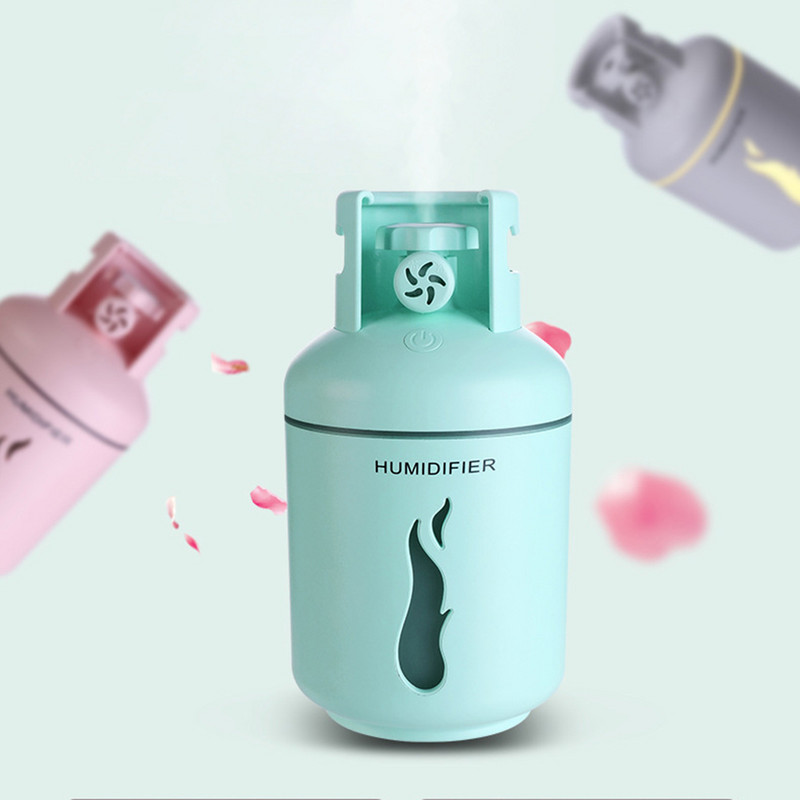 Gáztartály párásító USB mini hétszínű fény többfunkciós kényelmes légtisztító víz csendes párásítás