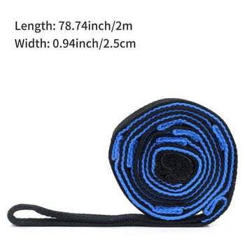 Ζώνες Yoga Anti Gravity Stretch Strap with Loops Pilates Workout Leg Stretching Band Exercise Yoga Rope Air Hammock