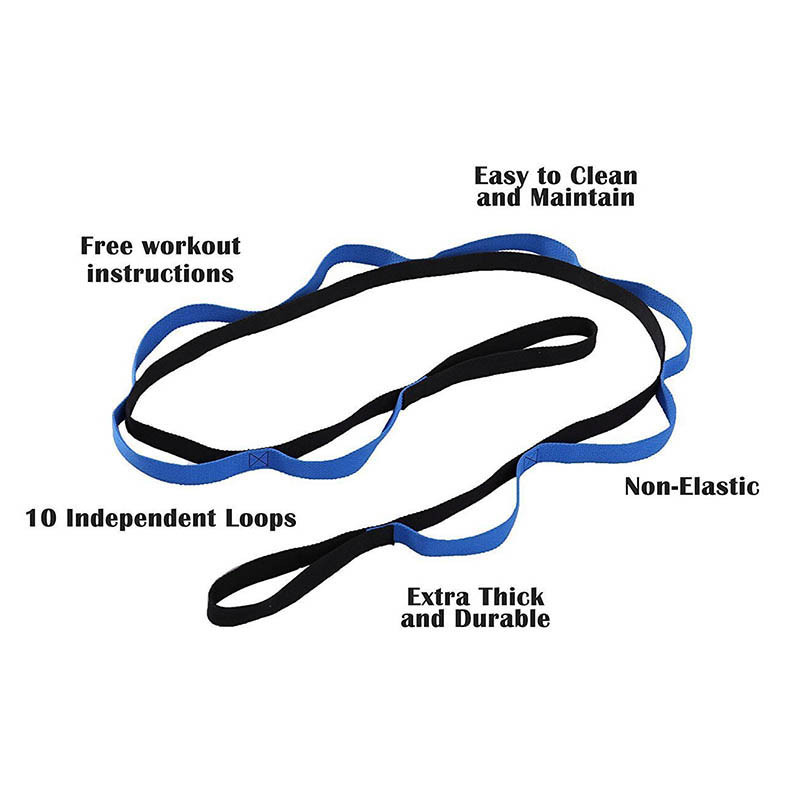 Ζώνες Yoga Anti Gravity Stretch Strap with Loops Pilates Workout Leg Stretching Band Exercise Yoga Rope Air Hammock