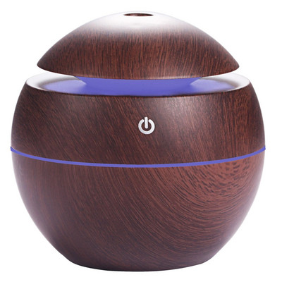 Aroma Essential Oil Diffuser Ultrasonic Air Home Humidifier USB Mini Mist Maker Aroma Diffuser 130ML 7 Color LED Light Υπνοδωμάτιο