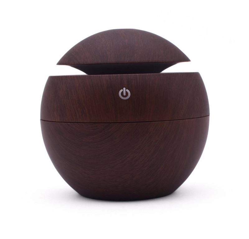 Aroma Essential Oil Diffuser Ultrasonic Air Home Humidifier USB Mini Mist Maker Aroma Diffuser 130ML 7 Color LED Light Υπνοδωμάτιο