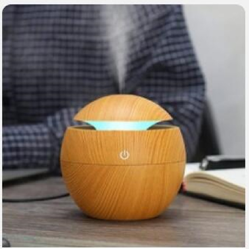 Aroma Essential Oil Diffuser Ultrasonic Air Home Humidifier USB Mini Mist Maker Aroma Diffuser 130ML 7 Color LED Light Υπνοδωμάτιο