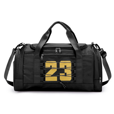 Nailono sauso šlapio atskyrimo krepšiai vandeniui atspari jogos sportinė kuprinė su batų skyriumi, daugiafunkcinė, atspari dilimui vyrams, moterims