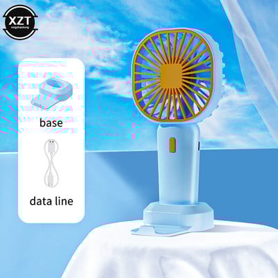 Uus kaasaskantav käeshoitav ventilaator laetav jahutus mini-USB ventilaator koos telefonihoidikuga suvekontori kodu välisjahuti ventilaatori lauaventilaator