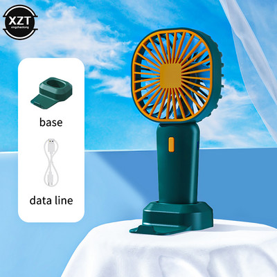 Uus kaasaskantav käeshoitav ventilaator laetav jahutus mini-USB ventilaator koos telefonihoidikuga suvekontori kodu välisjahuti ventilaatori lauaventilaator