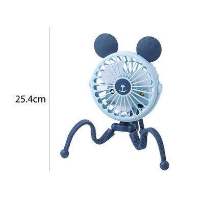 Βεντιλατέρ καροτσιού μωρού Ηλεκτρικός ανεμιστήρας φόρτισης USB Φορητός ανεμιστήρας κάμπινγκ 500mA 3-γρανάζι Ανεμιστήρας με κλιπ ψύξης κυκλοφορητές αέρα για εξωτερικούς χώρους