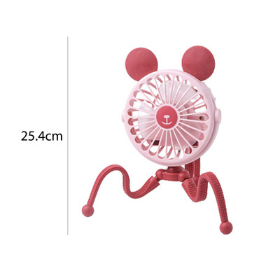 Βεντιλατέρ καροτσιού μωρού Ηλεκτρικός ανεμιστήρας φόρτισης USB Φορητός ανεμιστήρας κάμπινγκ 500mA 3-γρανάζι Ανεμιστήρας με κλιπ ψύξης κυκλοφορητές αέρα για εξωτερικούς χώρους