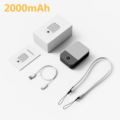 Kaasaskantav rippuv kaelaventilaator USB-laetav õhkjahuti suvine vööklambri ventilaator digitaalne ekraan Mini elektriline ventilaator vaigistatud kaelarihma ventilaatorid