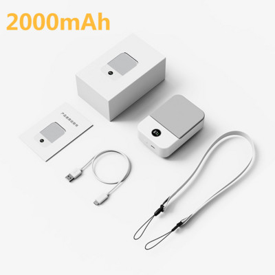 Kaasaskantav rippuv kaelaventilaator USB-laetav õhkjahuti suvine vööklambri ventilaator digitaalne ekraan Mini elektriline ventilaator vaigistatud kaelarihma ventilaatorid