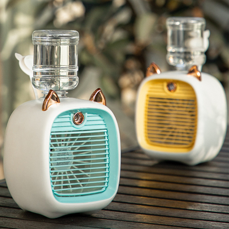 1200 mAh stalinis aprasojimo ventiliatorius USB įkraunamas vandens aušinimo ventiliatorius, reguliuojamas tinklelis stalinis oro aušintuvas, keičiamas vandens bakas, skirtas naudoti patalpose