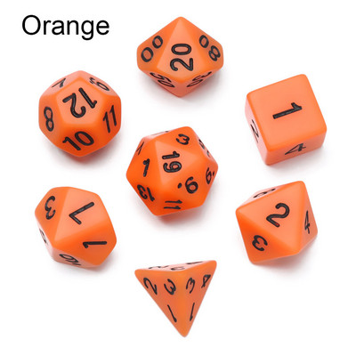 Karštas daugiapusis 7 kauliukų rinkinys Žaidimo kauliukai skirti TRPG DND priedams Daugiakampis D4 D6 D8 D10 D12 D20 kauliukas TRPG DND priedams