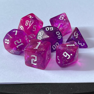 7 gab. jaunu dubultkrāsu kauliņu daudzskaldņu galda spēļu digitālie kauliņi DND TRPG RPG D20 D12 D10 D8 D6 D4 galda spēļu kauliņu komplektam