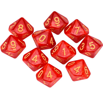 10 db D10 kockakészlet a World of Darkness L5R játékhoz