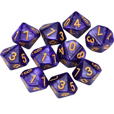 10 db D10 kockakészlet a World of Darkness L5R játékhoz