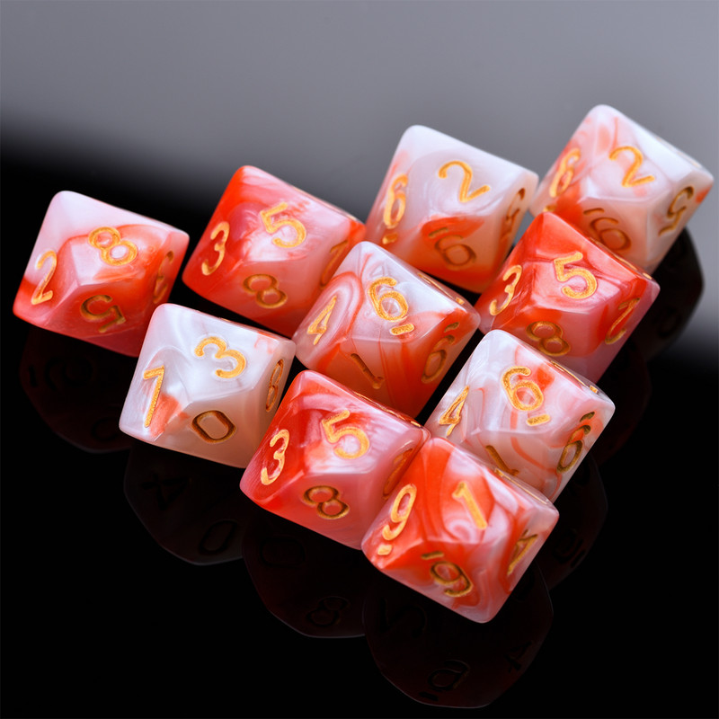 10 db D10 kockakészlet a World of Darkness L5R játékhoz