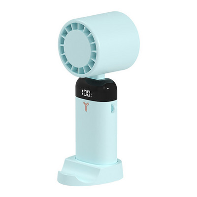 Ručni stolni ventilator USB punjivi sklopivi hladnjak zraka 3600mAh Ultra tihi LED digitalni zaslon za kućni ured Putna spavaonica