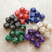 7 τμχ/Σετ Color Dice Polyhedral DnD Mixed Playing Cubes Παιχνίδι Επιτραπέζιο παιχνίδι Dice Set Ένα τέλειο δώρο για το TRPG Game Lover Running Group