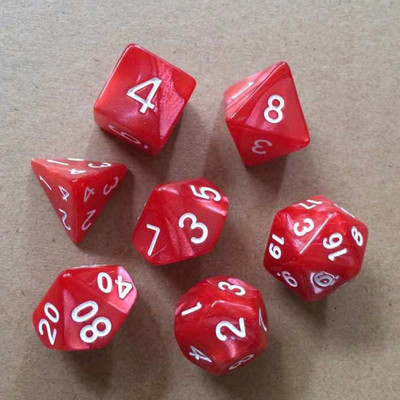 7 τμχ/Σετ Color Dice Polyhedral DnD Mixed Playing Cubes Παιχνίδι Επιτραπέζιο παιχνίδι Dice Set Ένα τέλειο δώρο για το TRPG Game Lover Running Group