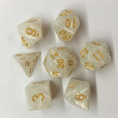 7 τμχ/Σετ Color Dice Polyhedral DnD Mixed Playing Cubes Παιχνίδι Επιτραπέζιο παιχνίδι Dice Set Ένα τέλειο δώρο για το TRPG Game Lover Running Group