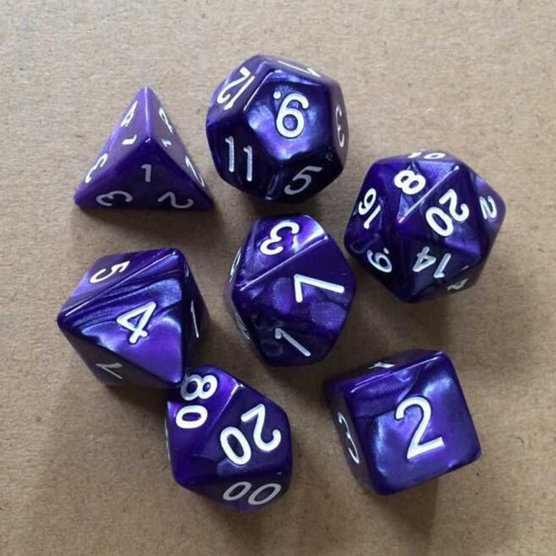 7 τμχ/Σετ Color Dice Polyhedral DnD Mixed Playing Cubes Παιχνίδι Επιτραπέζιο παιχνίδι Dice Set Ένα τέλειο δώρο για το TRPG Game Lover Running Group