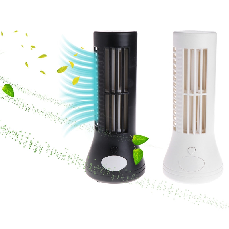 2023. aasta uus 5 V mini-USB-tornventilaator, ilma lehtedeta õhukonditsioneer jahutus lauaventilaator Kontor