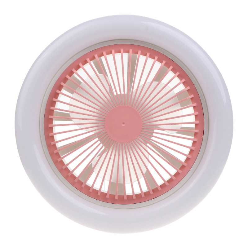 2023 m. Naujas 30 W lubų ventiliatorius su LED apšvietimu, 3 menčių modernus E27, skirtas galvos ventiliatoriui su 1 m E27 kabeliu miegamajam