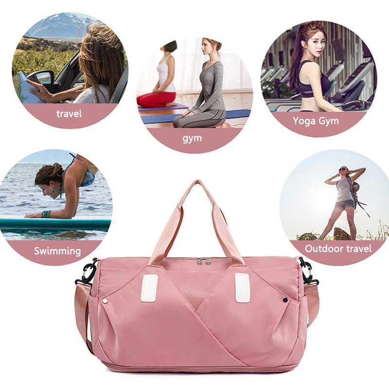 Oksfordo sauso šlapio atskyrimo krepšiai didelės talpos sportinė kuprinė, vandeniui atspari daugiafunkcė su užtrauktuku lauko futbolui