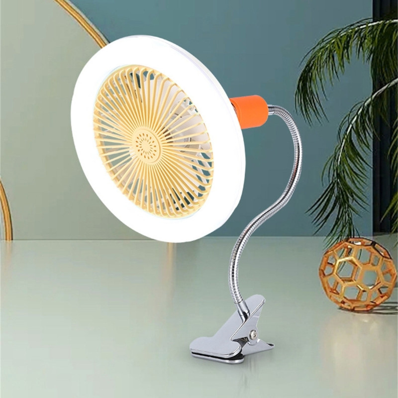 2023 m. Naujas daugiafunkcis E27 lemputės ventiliatorius su reguliuojama šviesa ir greičiu, tinkamas oro valymui, vėsinimui ir apšvietimui